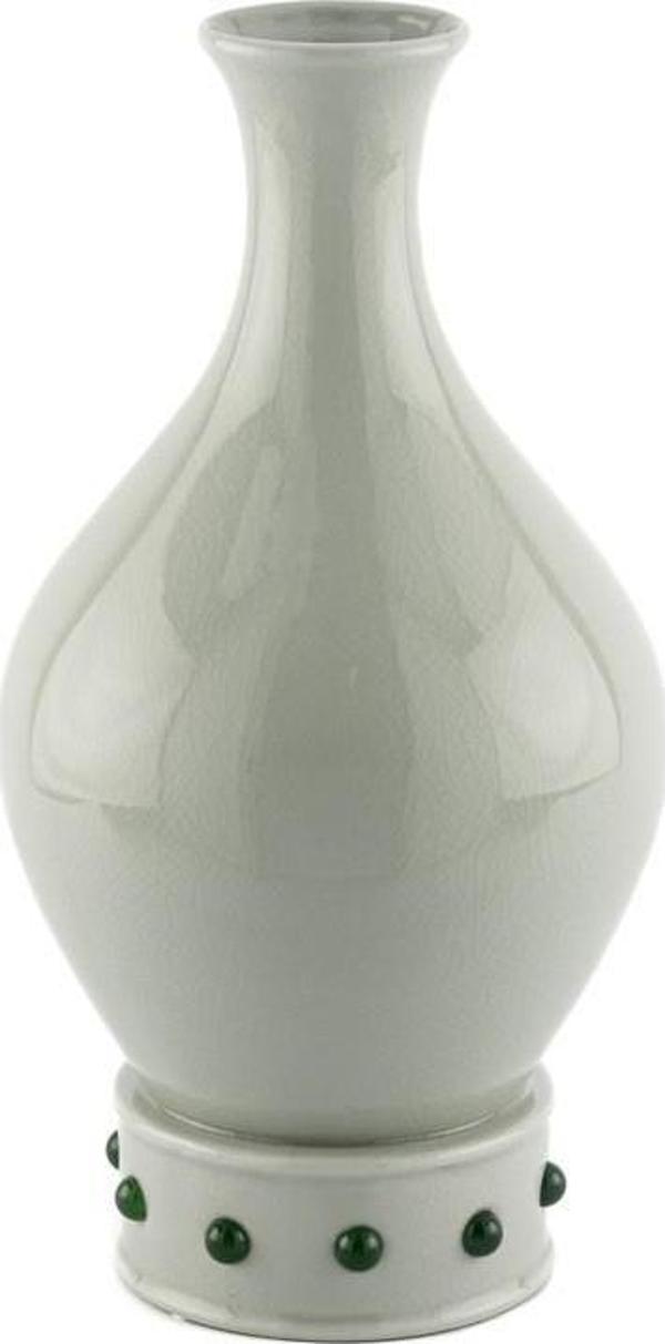 Mikasa Moor Yeşil Noktalı Porselen Vazo 18x34cm - Image 1