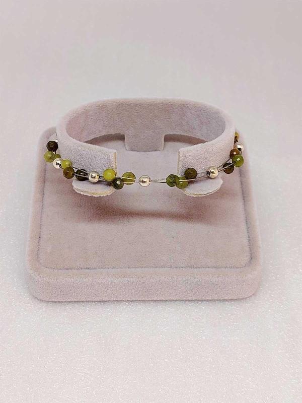 Peridot Zebercet Taşı Bileklik 4mm - Image 1