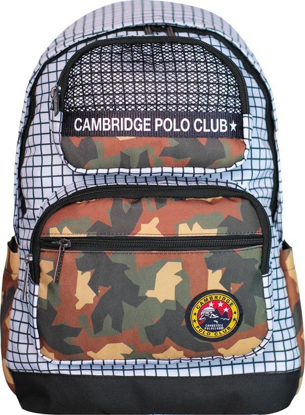 Cambridge Polo Club Kamuflaj Üç Ön Cepli Sırt Çantası - Image 1