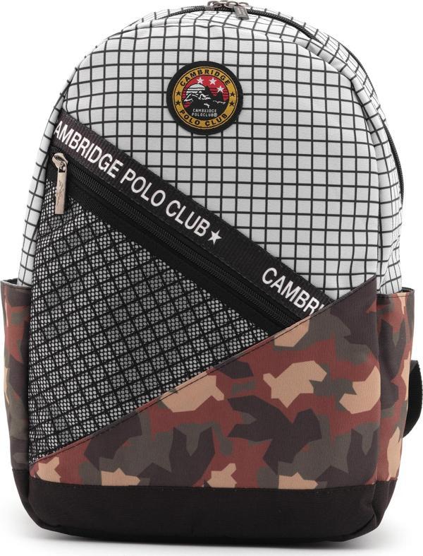 Cambridge Polo Club Kamuflaj Laptop Bölemli Unisex Sırt Çantası - Image 1