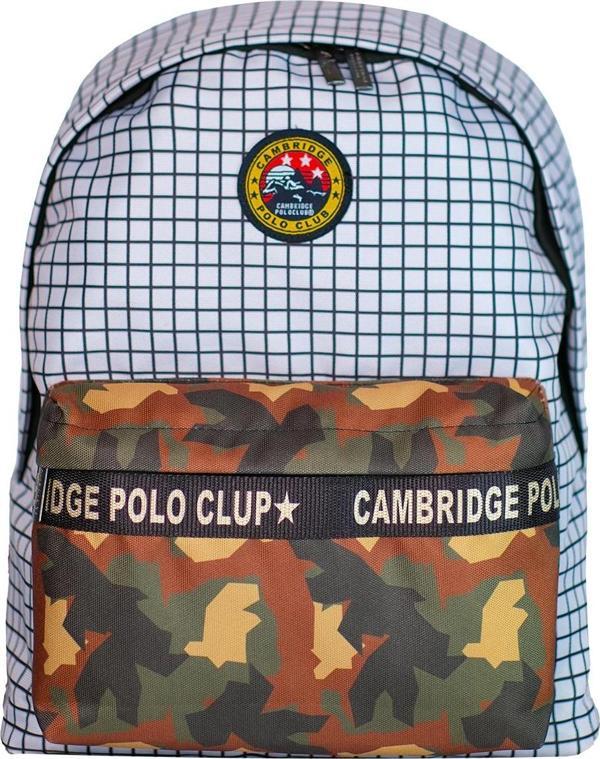 Cambridge Polo Club Kamuflaj İki Bölmelli Unisex Sırt Çantası - Image 1