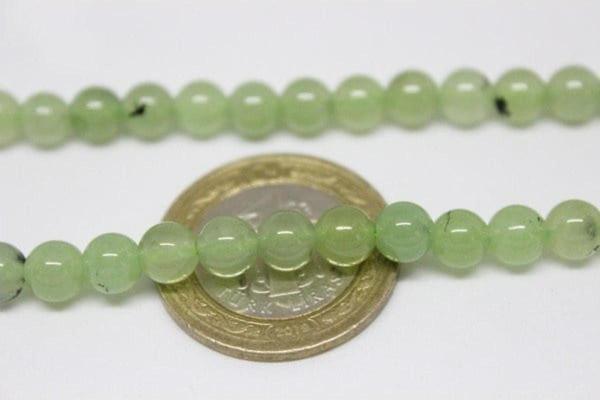 Prehnit (prinayt) Taşı Yarım Dizi 6mm (18cm Uzunluğundadır) - Image 1