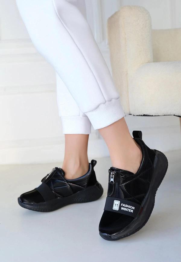 Nikeo Siyah Paraşüt Siyah Tabanlı Spor Ayakkabı - Image 1