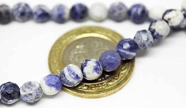 Sodalit Taşı Faset Kesim 6mm/10 Adet - Image 1