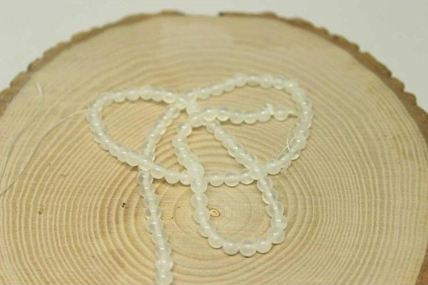Selenit Taşı Yarım Dizi 4mm (18cm Uzunluğundadır) - Image 1