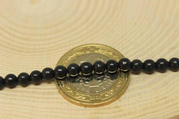 Shungite (şungit) Taşı 4mm/3adet - Image 1