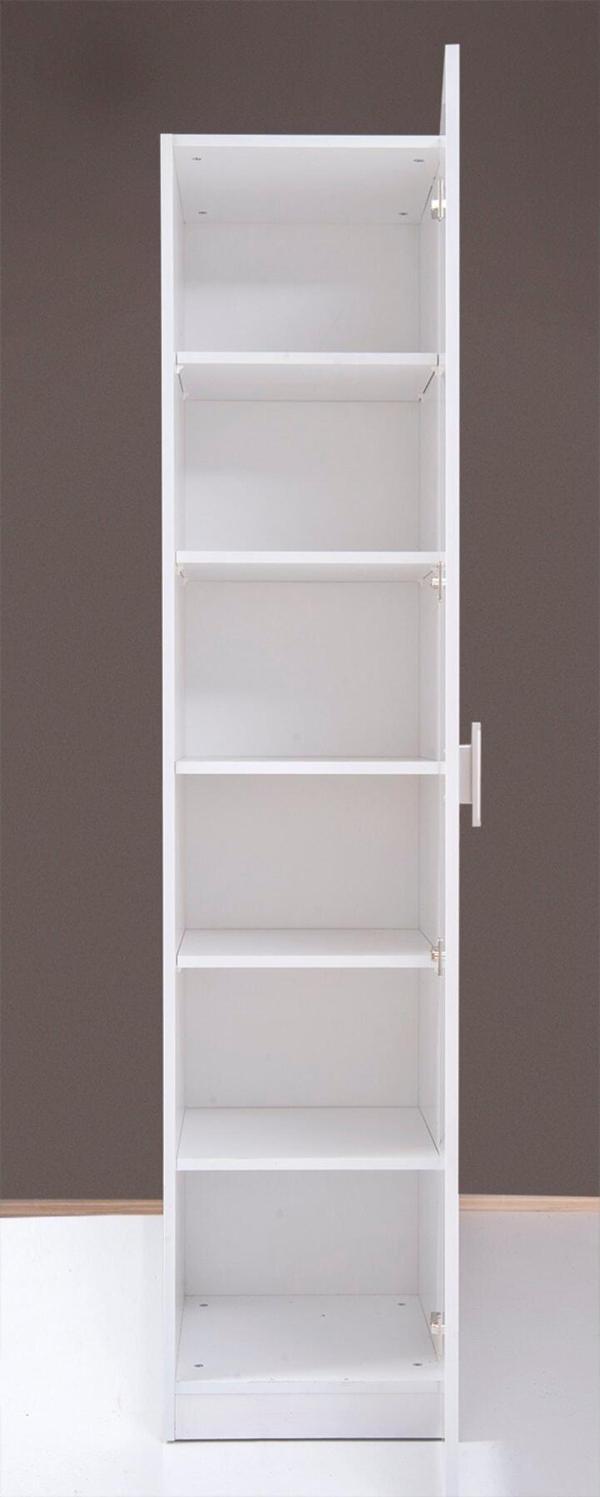 Kenyap Plus 812461 Stella Tek Kapaklı Raflı Gardırop - Beyaz - Image 1