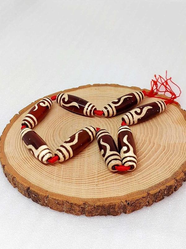 Tibet Akik Taşı Silindir Kesim 12.5x38mm/adet (39135-1) - Image 1