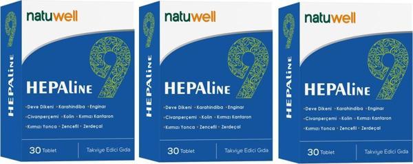 3' lü Natuwell Hepaline 30 Tablet - Image 1