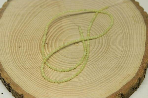 Yeşim Taşı Lime Yeşili YARIM Dizi 2mm (17cm uzunluğundadır) - Image 1