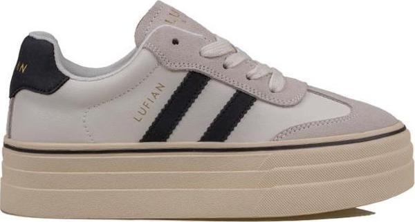 Lufian Beyaz Angela Kadın Kalın Taban Sneaker - Image 1