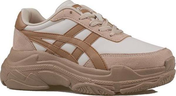 Tayger Bej Kalın Taban Kadın Sneaker - Image 1