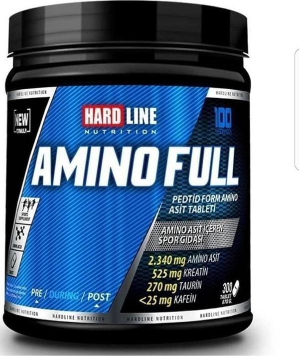 Hardline Amino Full 300 Tablet 100 Servis Aminoasit - Image 1