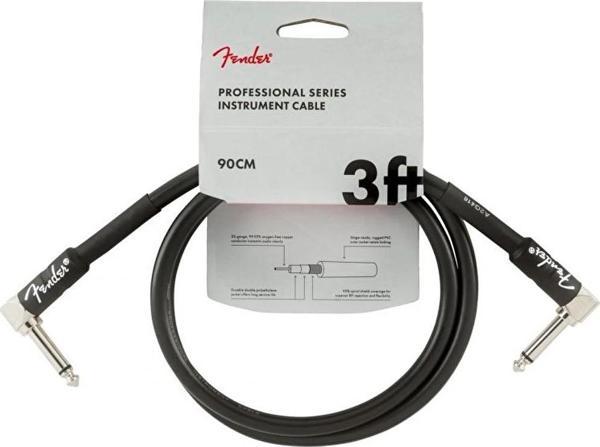 Fender Enstrüman Kablo Professional L Uç 90 cm Siyah  - Image 1