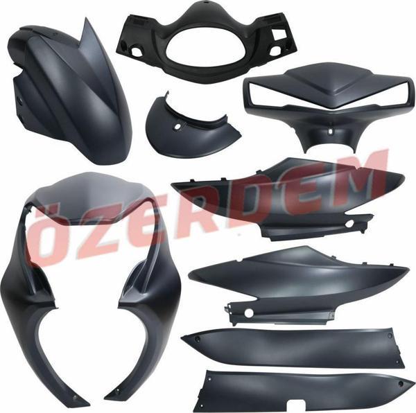 Kuba Space 50 Kaporta Seti Koyu Yeşil 9 Parça - Image 1