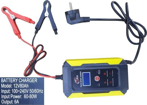 12V 80Ah Tek Akü Şarj Ve Şoklama Cihazı - Image 1