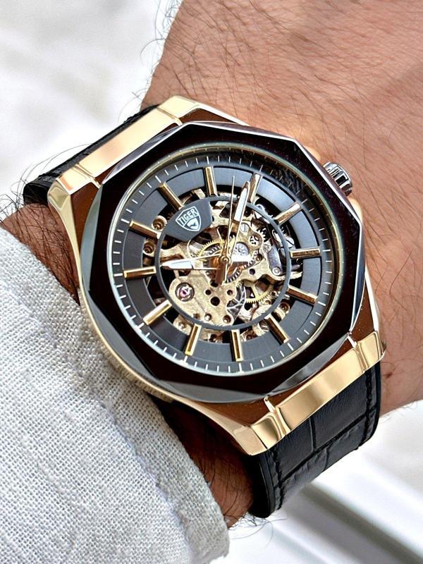 TI-604B TIGER OTOMATİK ÇELİK ERKEK SAATİ - Image 1