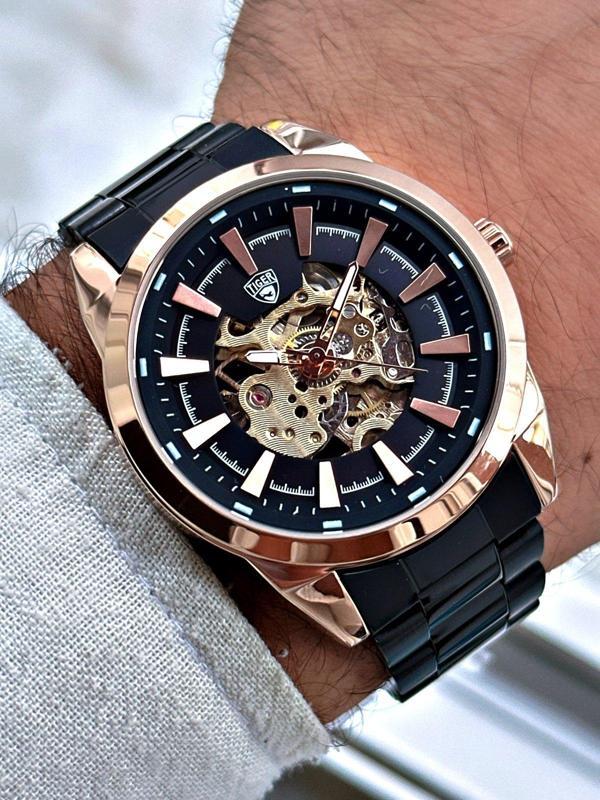 TI-611A TIGER OTOMATİK ÇELİK ERKEK SAATİ - Image 1