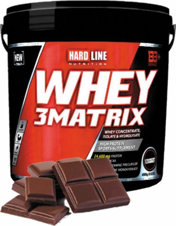 Hardline Whey 3matrix Çikolatalı Protein Tozu 4000 gr - Image 1