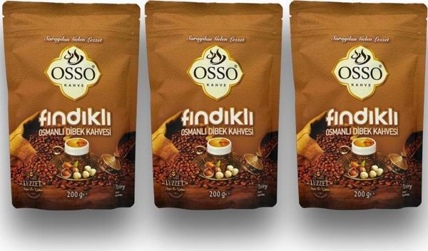Osso 3’lü Fındıklı Osmanlı Dibek Kahvesi(3X200=600gr) - Image 1