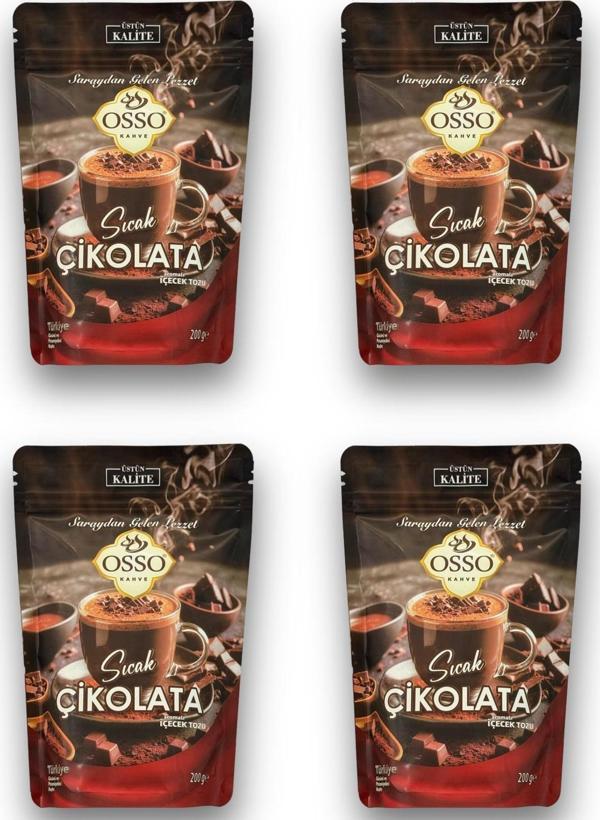 Osso 4'lü Sıcak Çikolata(4X200=800Gr) - Image 1
