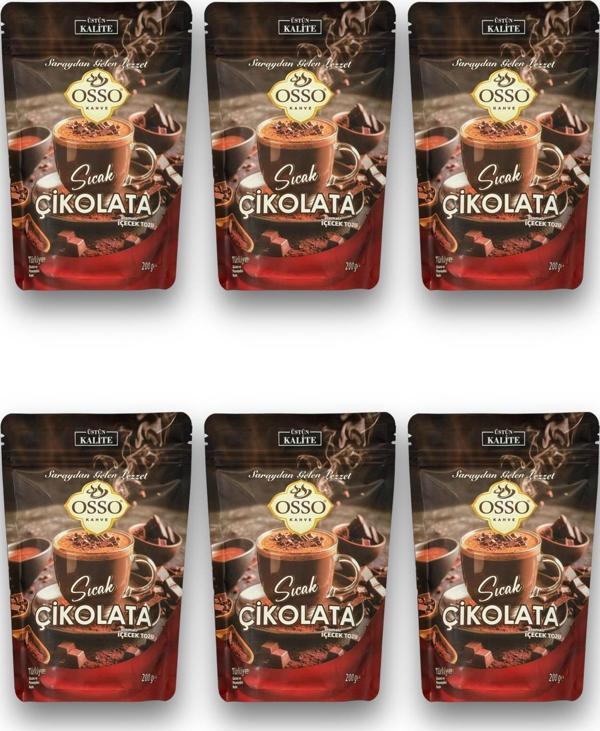 Osso 6’Lİ Sıcak Çikolata(6X200=1200Gr) - Image 1
