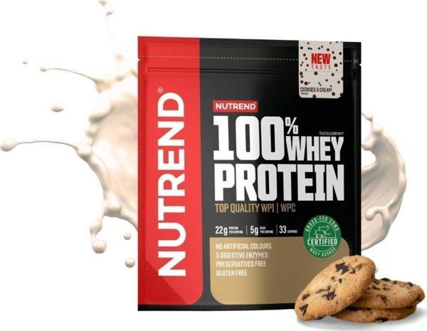 Nutrend %100 Whey Protein 1000 gr - Cookies & Cream- Kurabiye - Image 1