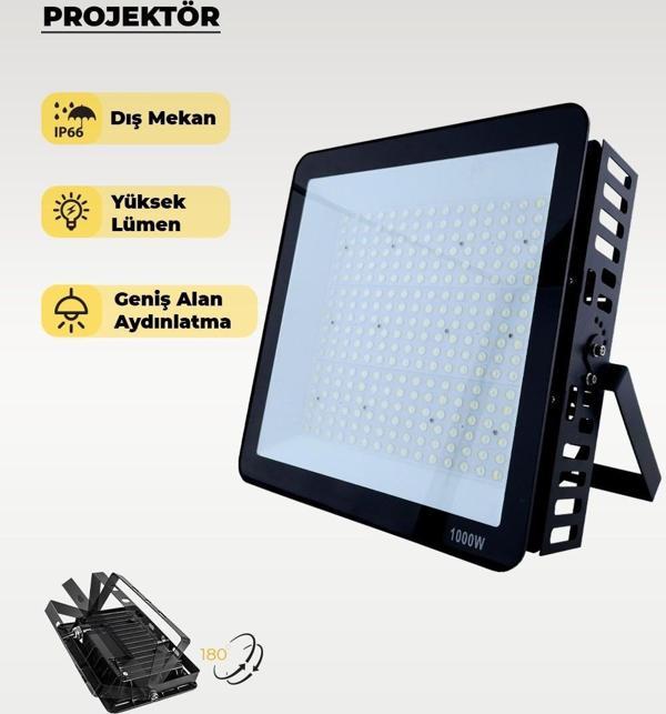 1000W Led Projektör 6500K Beyaz Işık - Image 1