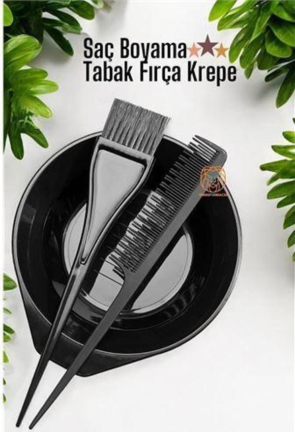 Saç Boyama Tabak Fırça Krepe Tarak Seti - Image 1