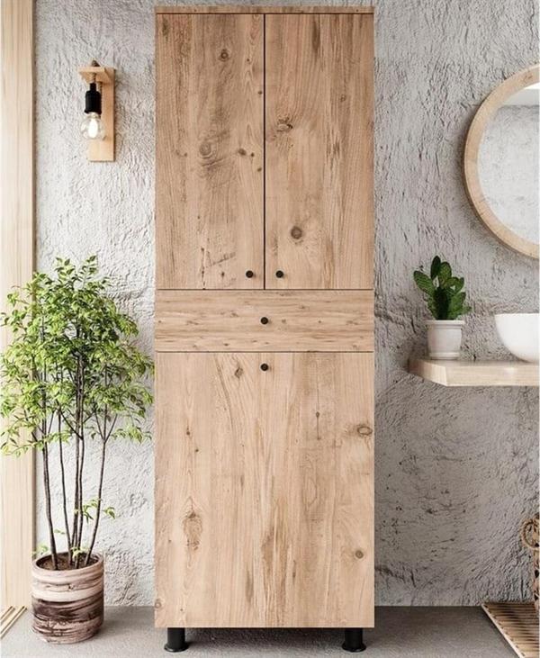 Chancolye Mia Banyo Dolabı Sepetli Atlantik Çam - Image 1