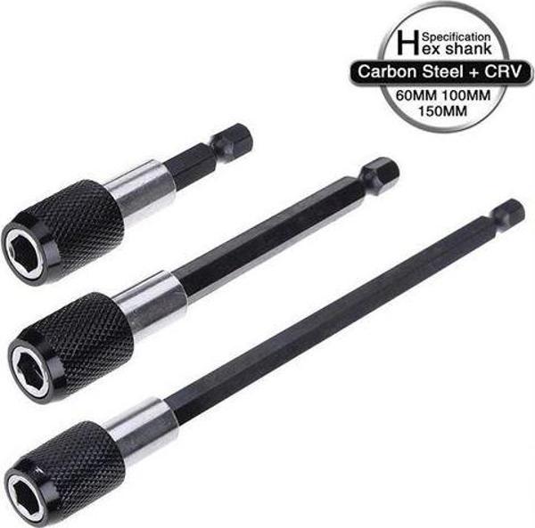 6 10 15 cm 3'lü Bits Uzatma Adaptörü - Image 1