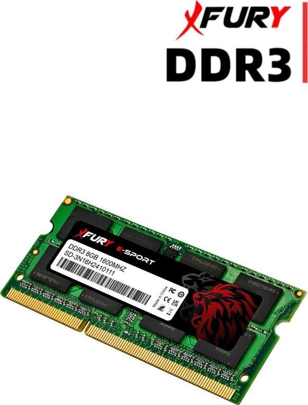 FURY E-SPORT DDR3 8Gb 1600Mhz Notebook Ram Bellek 1x8GB - Image 1