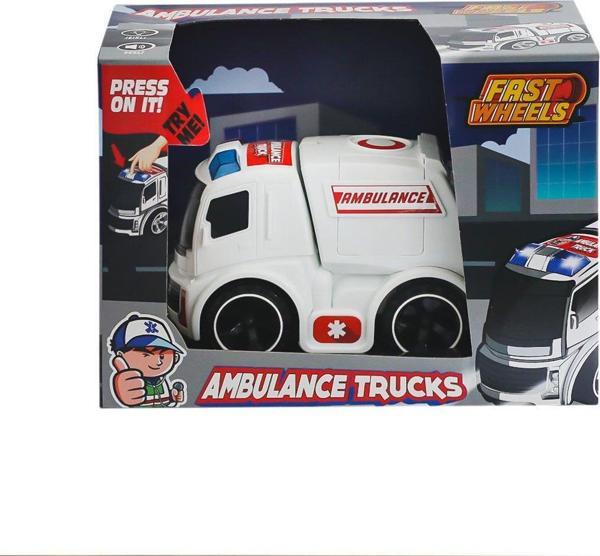 ER-247 Fast Wheels Ambulans Kamyonu -Erdem Oyuncak - Image 1
