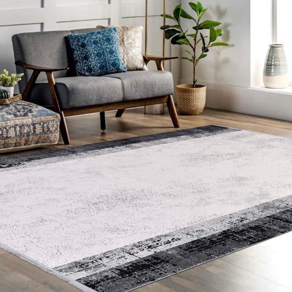 İpek Halı Kişiye Özel Ölçü Yolluk Halısı 80x400 Roxanne 17107 Gri - Image 1