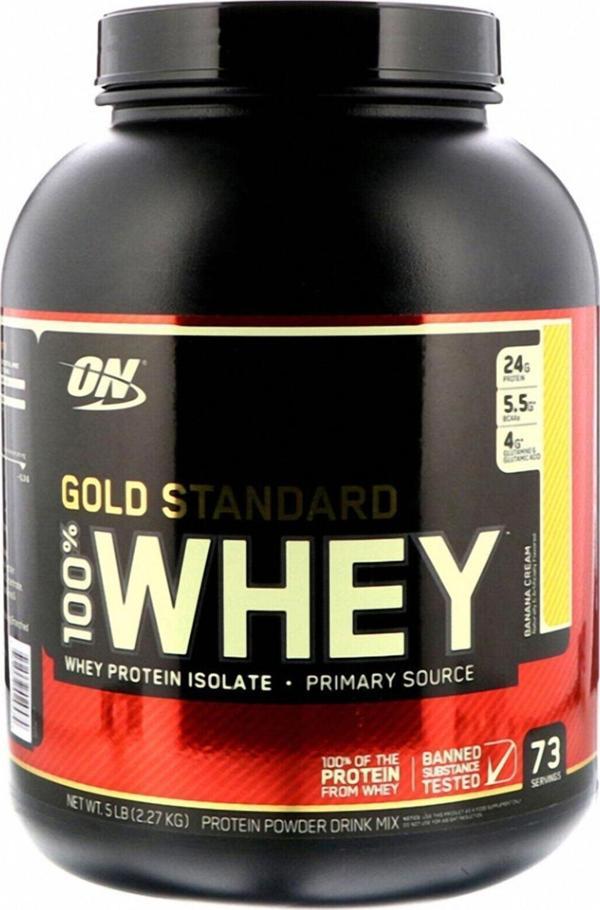 Optimum Nutrition Optımum Gold Standart Whey 2273 gr Proteın Tozu Çilek Aromalı - Image 1