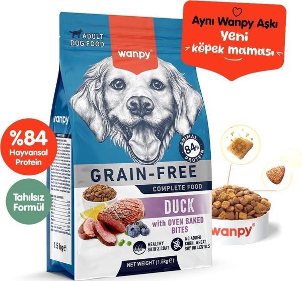 Wanpy Tahılsız Ördek Etli Yetişkin Köpek Maması 1.5kg - Image 1