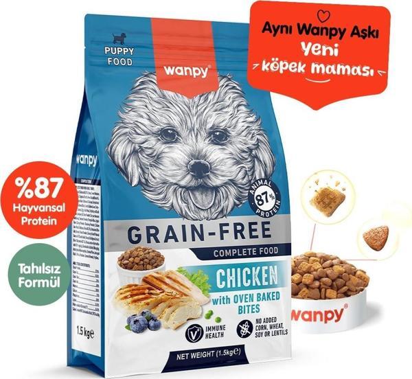 Wanpy Tahılsız Tavuklu Yavru Köpek Maması 1.5kg - Image 1