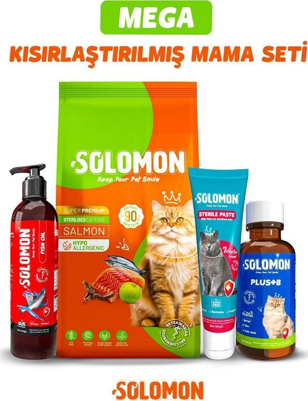 Solomon Mega Kısırlaştırılmış Kedi Mama Seti - Image 1
