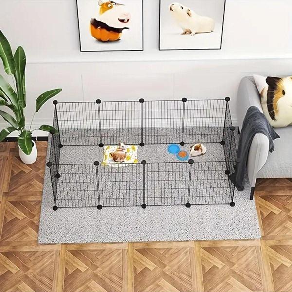 Zoo Ginepig Tavşan Evcil Hayvan Oyun Alanı Çit Demonte Ürün 35*35 12 Panel Galvaniz - Image 1