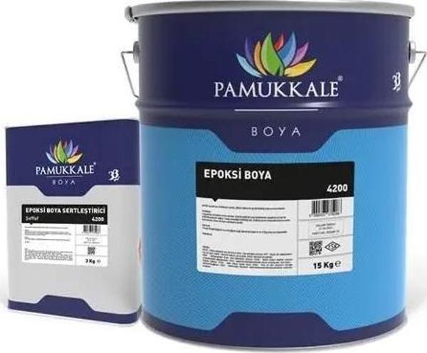 Pamukkale 4200 Epoksi Boya 18 Kg Ral 3002 Carmine Red - Image 1