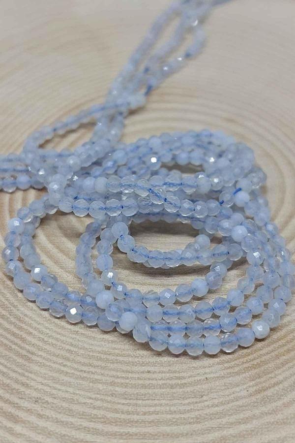 Kalsedon Taşı YARIM Dizi 2,5mm (17cm uzunluğundadır) - Image 1