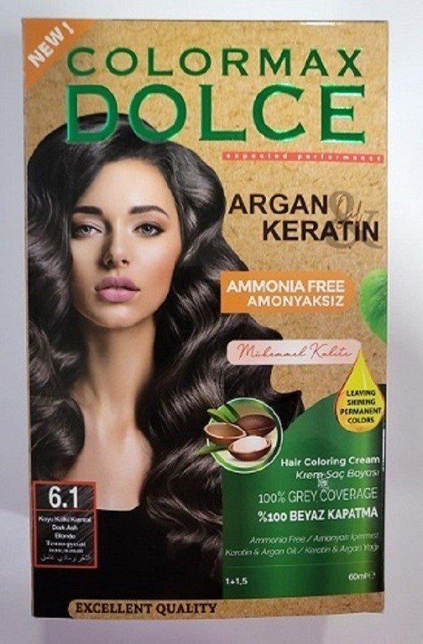 Colormax Amonyaksız Saç Boyası 6.1- Koyu Küllü Kumral - Image 1