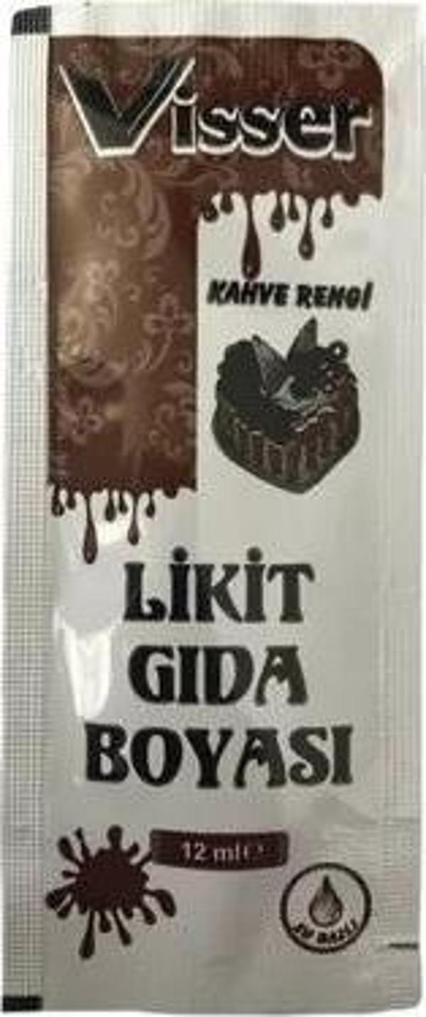 Visser Likit Gıda Boyası (12 ml) Kahverengi - Image 1