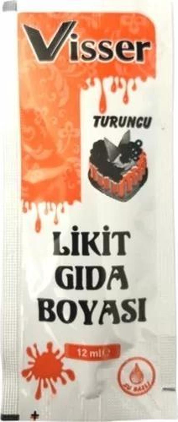 Visser Likit Gıda Boyası (12 ml) Turuncu - Image 1