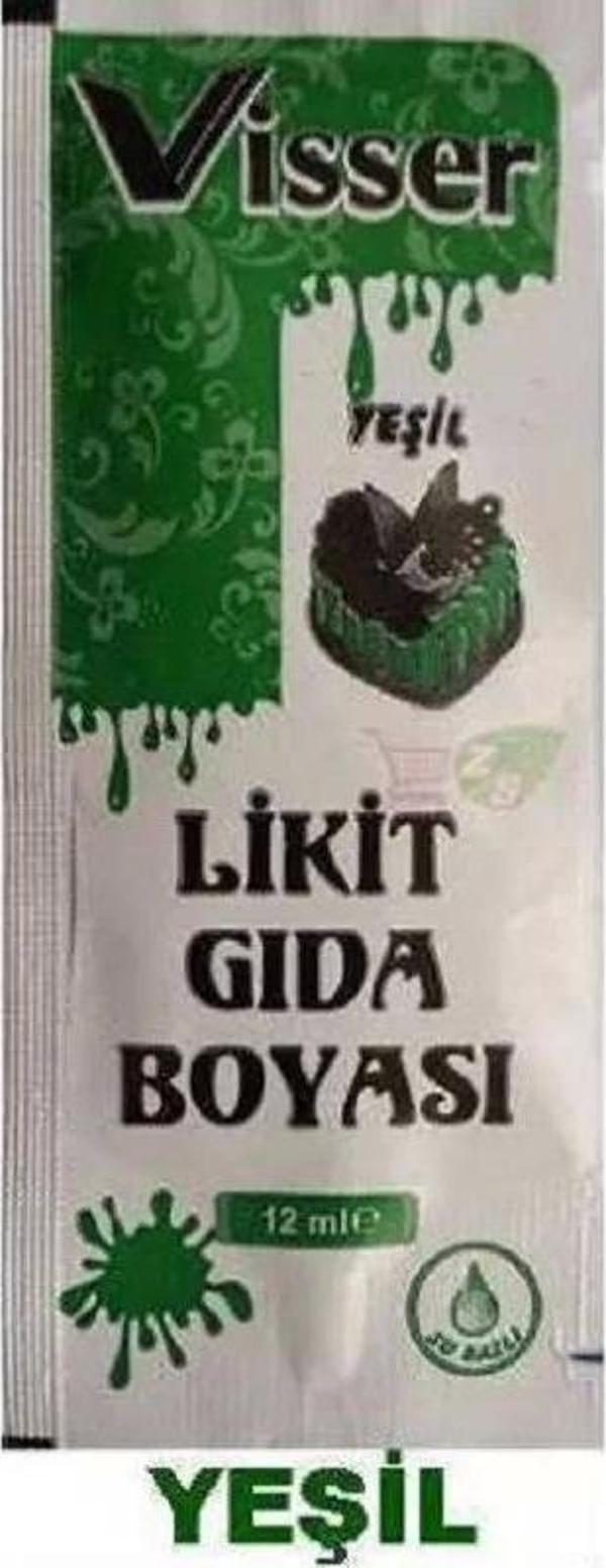 Visser Likit Gıda Boyası (12 ml) Yeşil - Image 1