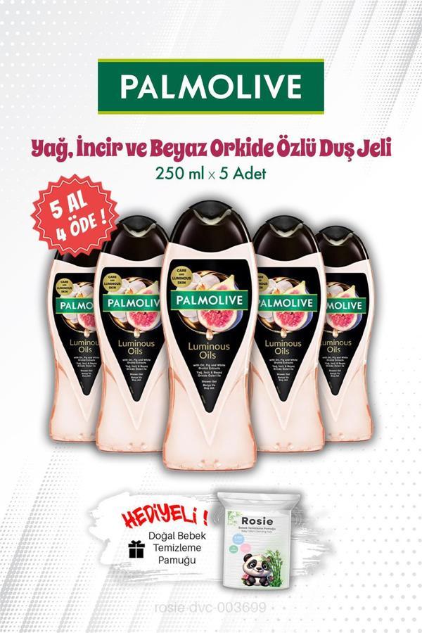 Palmolive 5 AL 4 ÖDE İncir ve Beyaz Orkide Özlü 250 ML Duş Jeli ve ROSIE - Image 1