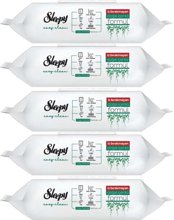 Sleepy Easy Clean Yüzey Temizlik Havlusu 100 Yaprak (5 Li Set) 500 Yaprak - Image 1
