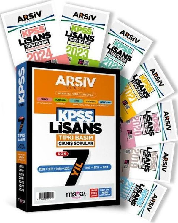 Marka Yayınları KPSS Lisans Son 7 Yıl Arşiv Serisi Tıpkı Basım Fasikül Fasikül Çıkmış Sorular - Marka Yayınları - Image 1