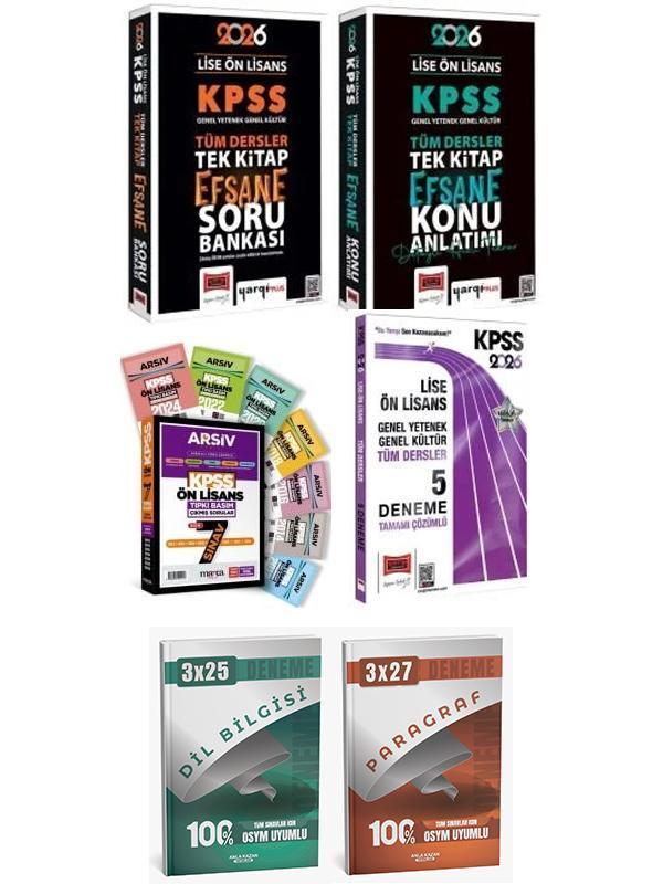 Yargı + Anla Kazan 2026 KPSS Ön Lisans Tek Kitap Konu Soru 5li Deneme + Marka Çıkmış Soru 6 lı Set - Yargı Yayınları - Image 1