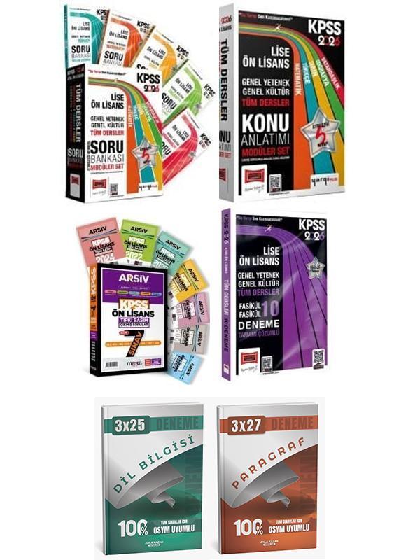 Yargı + Anla Kazan 2026 KPSS Ön Lisans Modüler Soru Konu 10 lu Deneme + Marka Çıkmış + Deneme 6 lı Set - Yargı Yayınları - Image 1